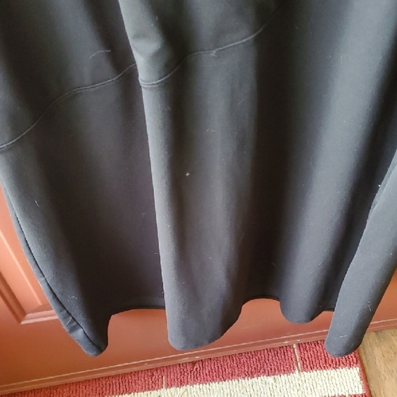 Athleta Black Midi Faux Wrap Dress - Picture 5 of 8